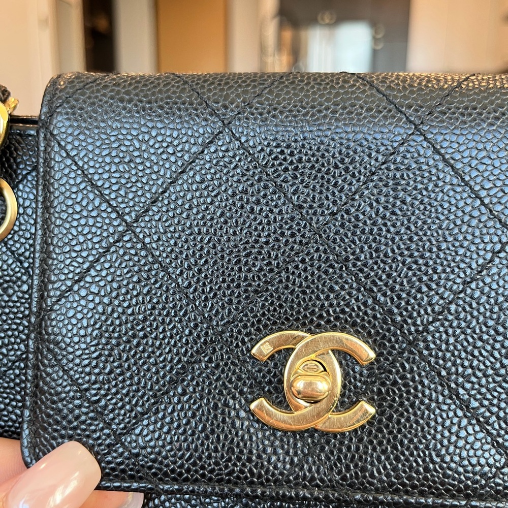 Chanel Black Caviar Shopping Tote - Picture 6 of 16
